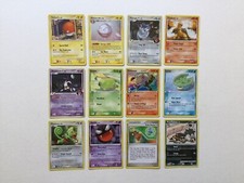 Pokemon Card Collection Voltorb Skuntank Gastly Gulpin Torkoal Purugly Lotad x12