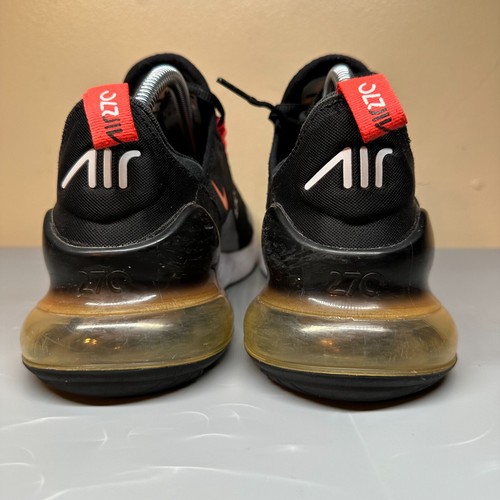 Nike Air Max 270 Men's Black Crimson Red Athletic Shoes AH8050-015 Size 9.5 - Picture 5 of 14