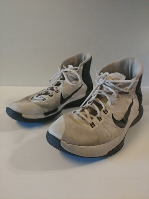 Nike Women's Prime Hype DF  844792-100 White Lace Up Basketball Shoes Sz 9.5