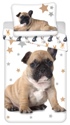 SALE Neu Bulldogge Bettwäsche Einzelbettwäsche Set 100% BAUMWOLLE Jugend Teenager 