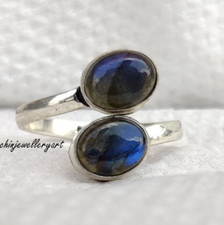 Labradorite ring  Handmade Sterling silver ring  gift for her  Oval lab All Size