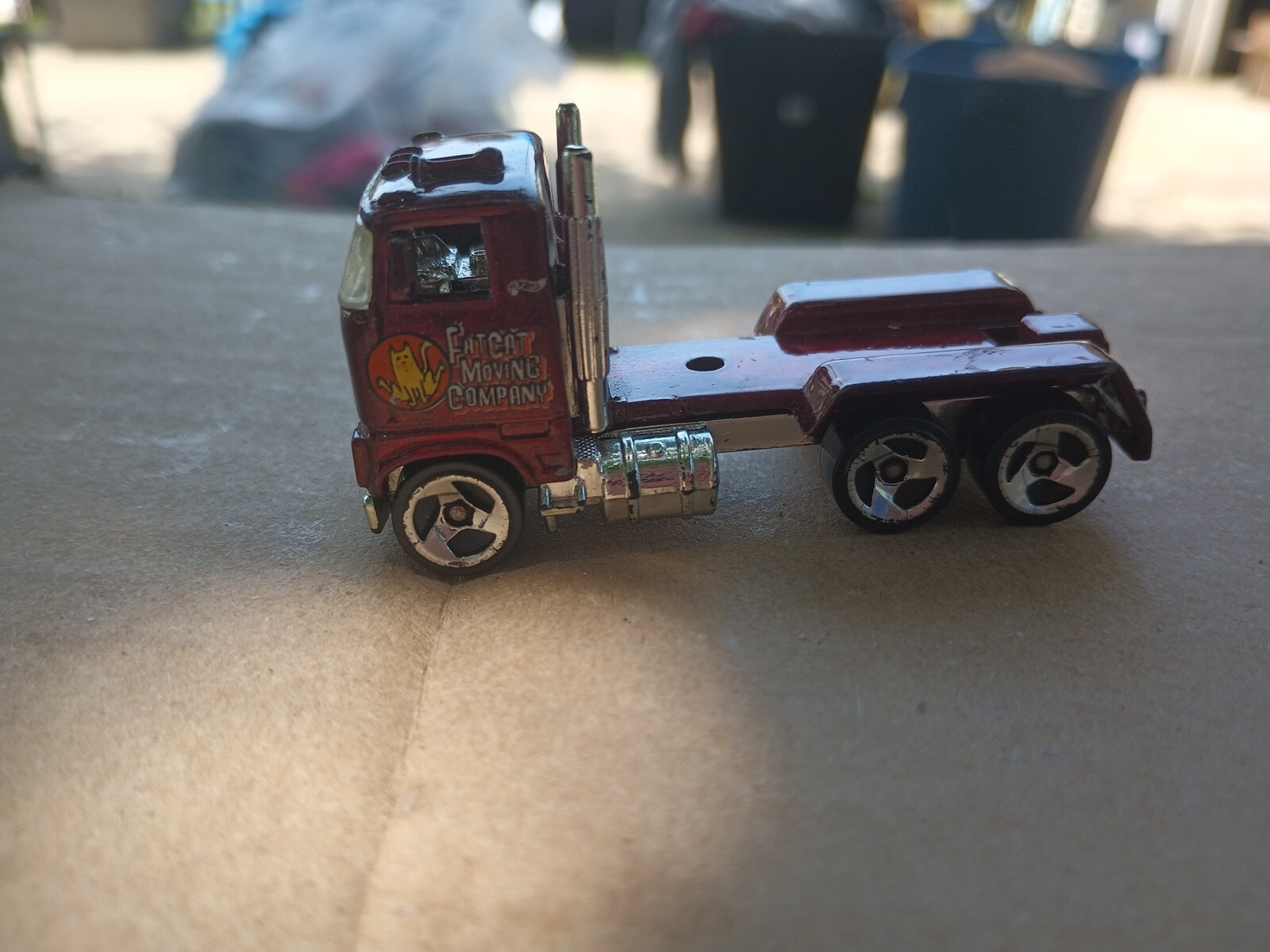 Hot Wheels 1981 Fatcat Moving Company Ford Stake Bed Truck 1/64 Diecast Semi