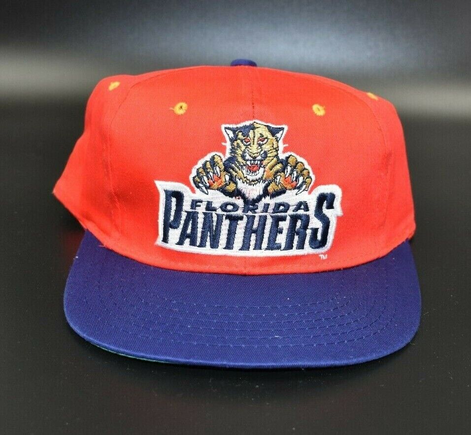 Vintage Florida Panthers Hat Cap Snapback NHL Big Logo Graffiti AJD Wool  Blend