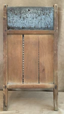 1897 National Washboard Co Metal & Wood 25" x 13" sliding boards Chicago U.S.
