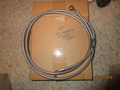 NEW LA Choppers Stainless Steel 71'' Front Brake Line - Touring ABS