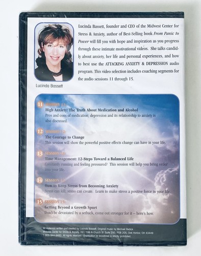NEW Attacking Anxiety & Depression Coaching Video Volume 3 DVD Lucinda Bassett - Picture 2 of 2