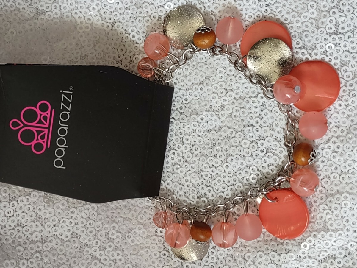 Paparazzi Jewelry Paparazzi Acrylic Bracelet Paparazzi Pink Beaded