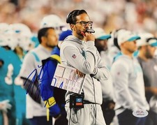 Mike McDaniel Signed Autographed Miami Dolphins 8x10 Photo PSA/DNA