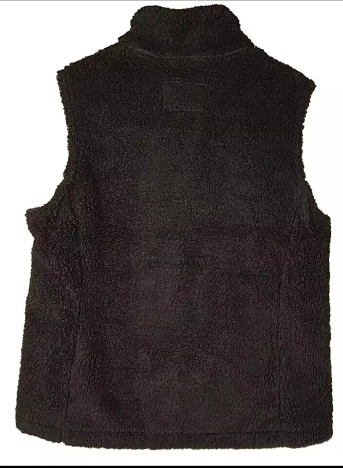 SAGE COLLECTIVE WOMEN'S  FLEECE SLEEVELESS VEST COLOR BLACK  - Image 2 of 3