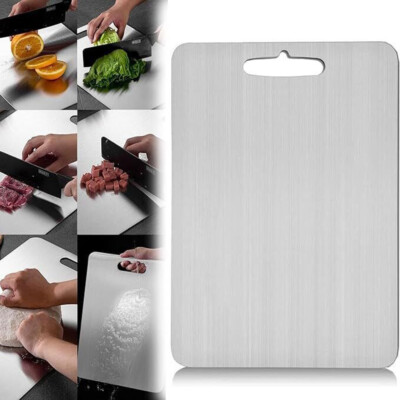 Titanium Cutting Board Double-Sided Titanium Cutting Boards for Kitchen Camping
