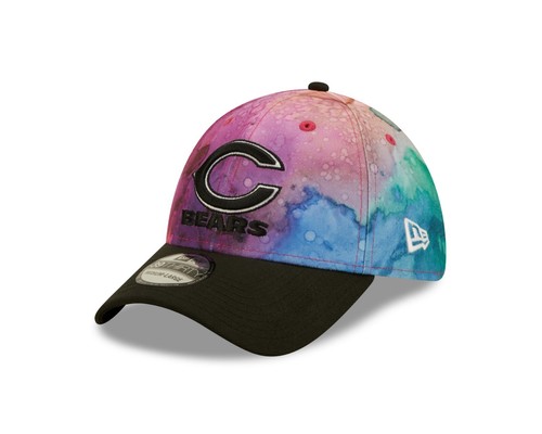 Chicago Bears New Era Sideline Crucial Catch 39THIRTY Hat - Ink Pink - Picture 3 of 8