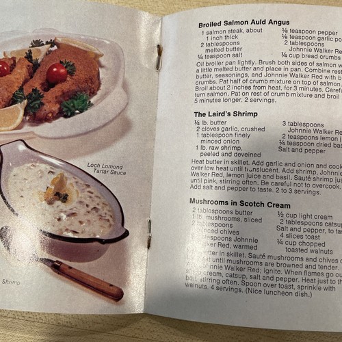 Rare Vintage Johnnie Walker Red Cookbook Recipe Booklet Pamphlet Spirited - Picture 7 of 10