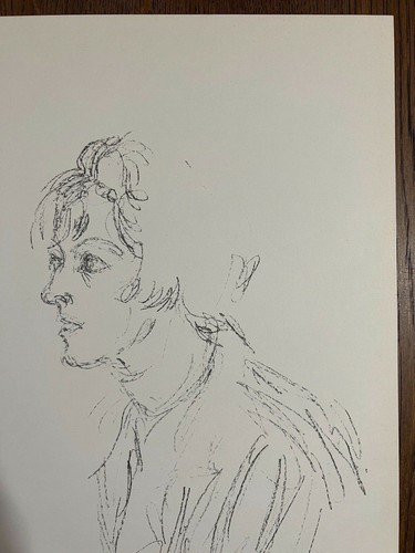 Alberto Giacometti Original Stone Lithograph " profil de femme" 1964 - Picture 5 of 7