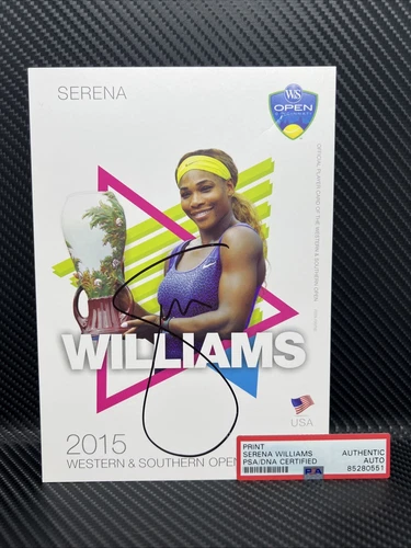 Serena Williams Autograph Photo PSA DNA Authentic Auto