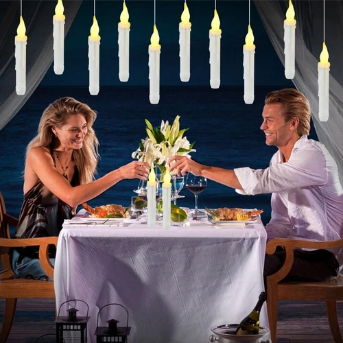 Floating Candles With Magic Wand Remote 12PCS Battery Powered Electric Candle