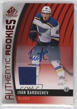2017-18 SP Game Used Authentic Rookies Red Jersey Ivan Barbashev #107 Auto n1u