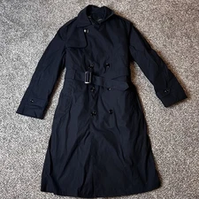 Defense Logistics Agency Garrison Collection All Weather Trench Coat Black 40R