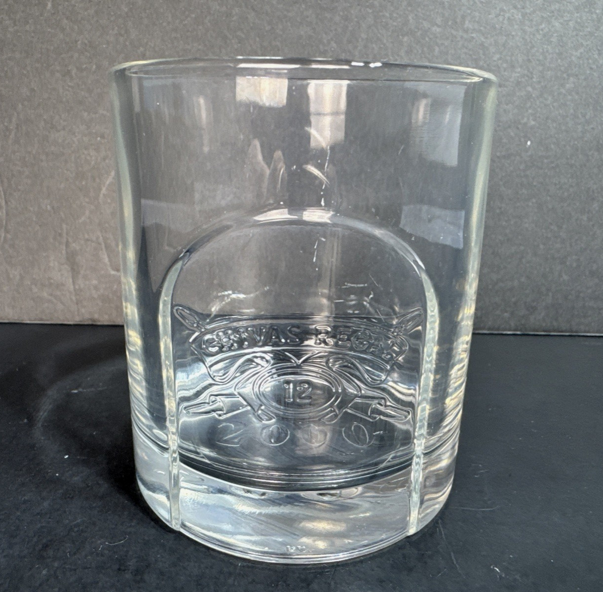 Chivas Regal 12 Year Millennium Promotional Rocks Glass Year 2000 Commemorative