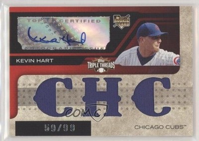 2008 Topps Triple Threads Relic 59/99 Kevin Hart (CHC) #159 Auto 0n7b