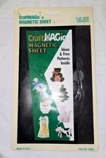 VINTAGE NOS  CRAFT MAGIC CRAFTMAGIC MAGNETIC SHEET 5"X8" HIGH TECK ADHESIVE 