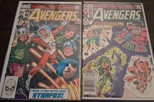 2 Vintage Bronze Age Marvel The Avengers 230 & 231 Comic Book Lot