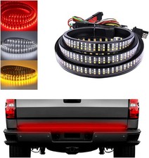 LED Tailgate Light Bar 60" Triple Row 5-Function Strip for Pickup Trailer SUV
