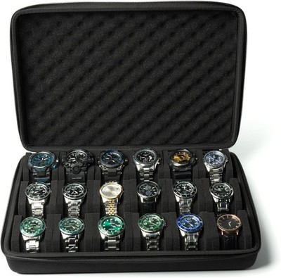 Hard watch case for travel and storage, watch storage box for display and org...