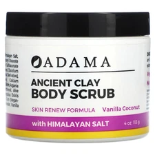 Adama, Ancient Clay, Body Scrub, Vanilla Coconut, 4 oz (113 g)