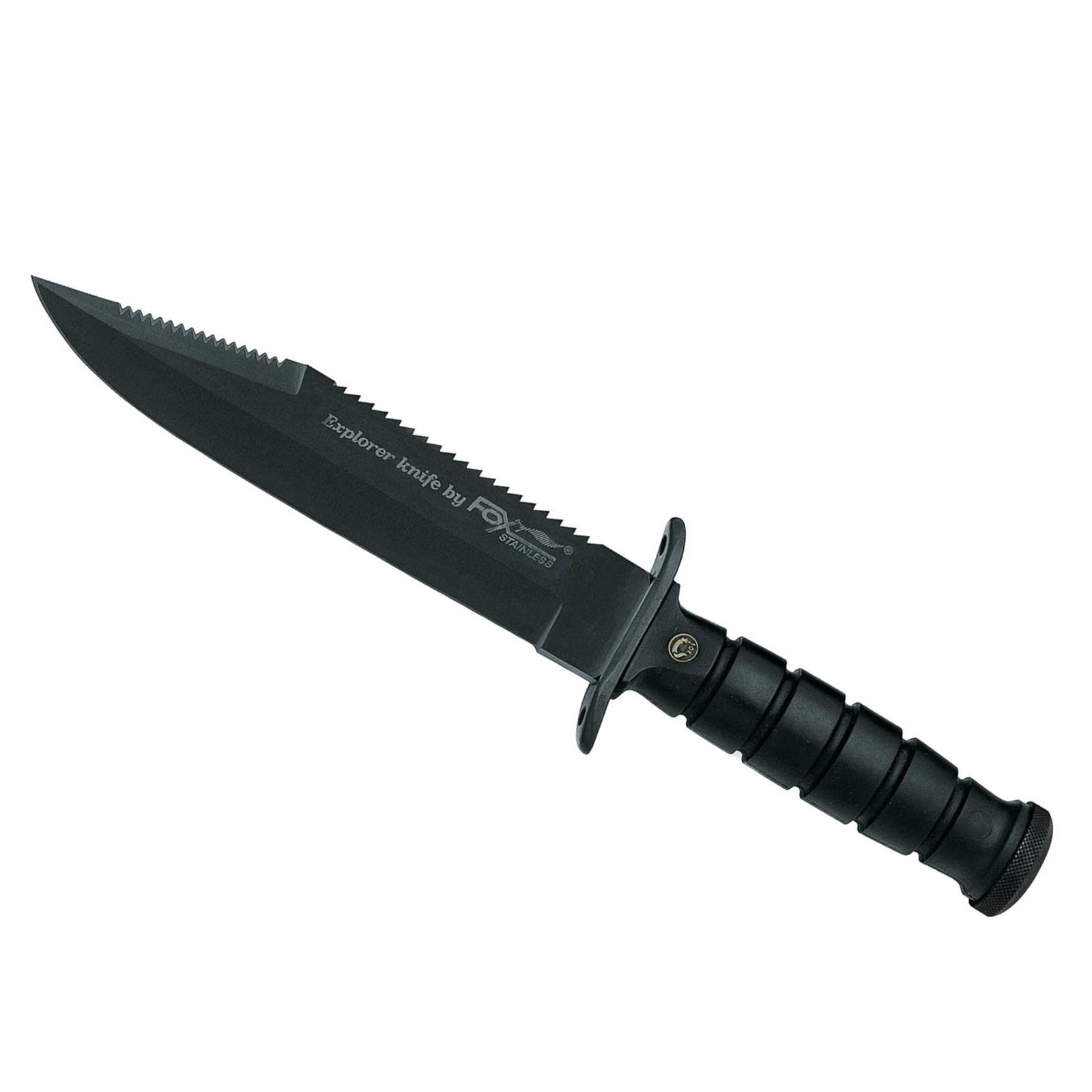 Fox Knives Brand Italy fixed blade knife stainless steel 440A Black Military
Opens in a new window o