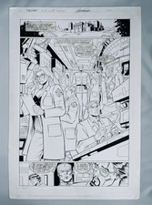 Prime #11, pg 11, 1996 Malibu Comics, Original Comic Art by Al Rio, SPLASH PAGE