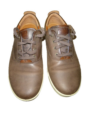 Ecco Leather Oxford Lace Up Sneakers Shoe Men EU 41