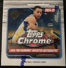 2024-25 Topps Chrome Basketball Mega Box NBA Trading Cards New Factory Sealed 🏀