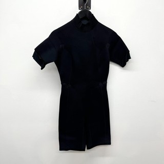 Jenna de Rosnay Black Short Wetsuit Size L Short Sleeve Diving Swimming ER9