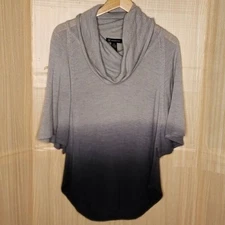 INC International Concepts Womens Grey Ombre Angora Wool Blend Sweater XS