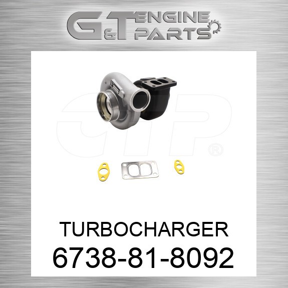 6738-81-8092 TURBOCHARGER fits KOMATSU (NEW AFTERMARKET) | eBay