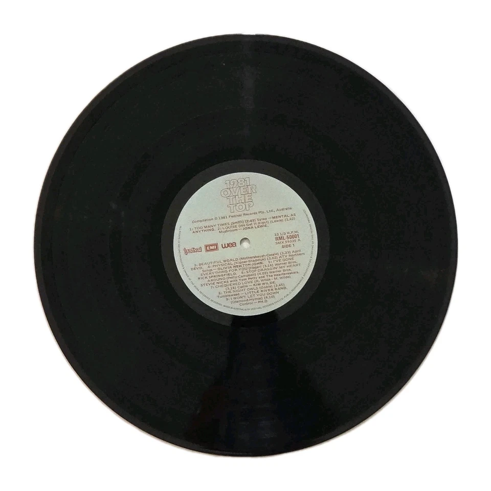 "1981 OVER THE TOP" AUSSIE 18Tk LP [STEVIE NICKS PH.D ICEHOUSE Kim Wilde DEVO] - Image 3 of 4