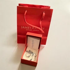 James Avery Radiant Faith Pendant Necklace and Ring .925, Retired