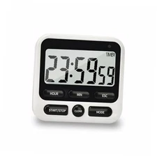 Digital Kitchen Timer 24 Hour Clock and Alarm Function with Silent or Alarm 1