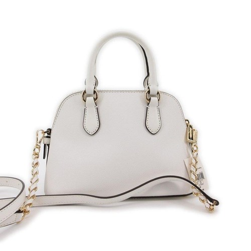 Michael Kors Veronica Leather Crossbody Bag shoulder bag White NEW - Picture 3 of 10
