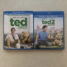 Blu-ray | Ted 1 & 2 (Unrated Collection) Lot Of 2 - No digitals - Slipcover
