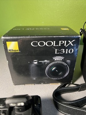 Nikon Coolpix L310 Digital Camera Black 14.1MP 21x Optical Zoom VR
