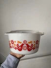 Vintage Pyrex Casserole Friendship 473 1 Quart Red Rare VTG