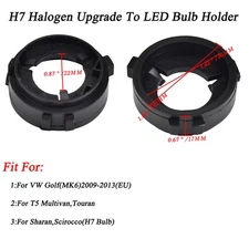 H7 LED Bulb Special Adapter Socket Retainer For Volkswagen fit Transporter MK5