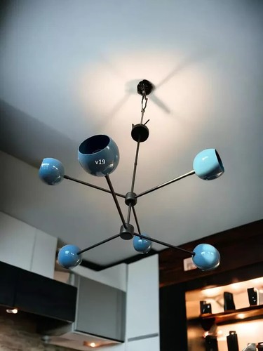Italienischer Stilnovo-Kronleuchter mit 6 Lichtern | Zuhause im... - Picture 2 of 6