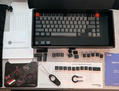 ASSORTED KEYS FOR PARTS - Keychron K2 V1 + HyperX Double Shot Pudding Caps