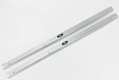 For 1955-1957 Chevy Bel Air 2-Door Door Sill Scuff Plates Decals & Screws - PAIR