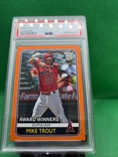 2020 Topps Big League - Award Winners Mike Trout #285 PSA 9 Pop 8