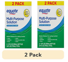Equate Multi-Purpose Contact Lens Solution, Twin Pack 12 fl oz (4 Count)