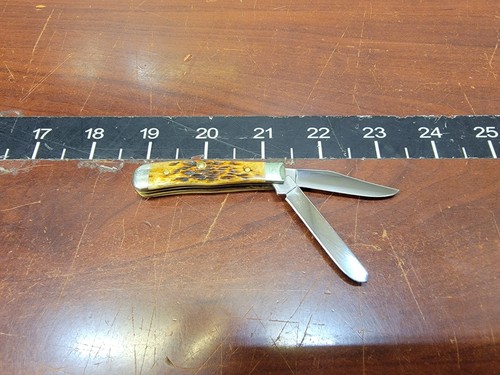Case XX TINY TRAPPER Dark Molasses Bone Knife 62154 - Picture 7 of 9