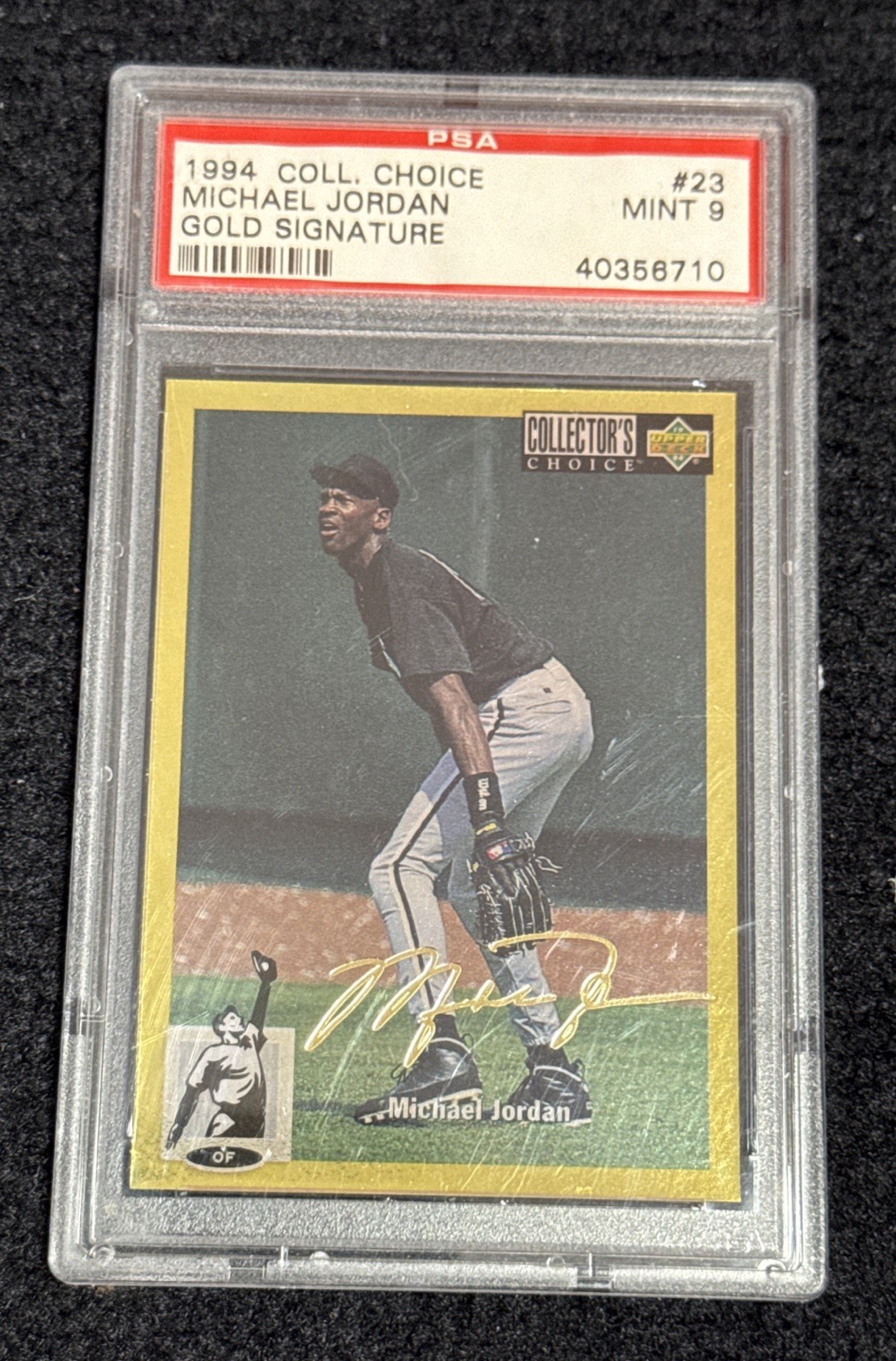1994 Collector's Choice #23 Michael Jordan Gold Signature PSA 9 MINT
